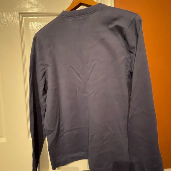 Mens Small Tech-Smart Thermo Crewneck Sweater in Blue Angelite NWT - Picture 9 of 11